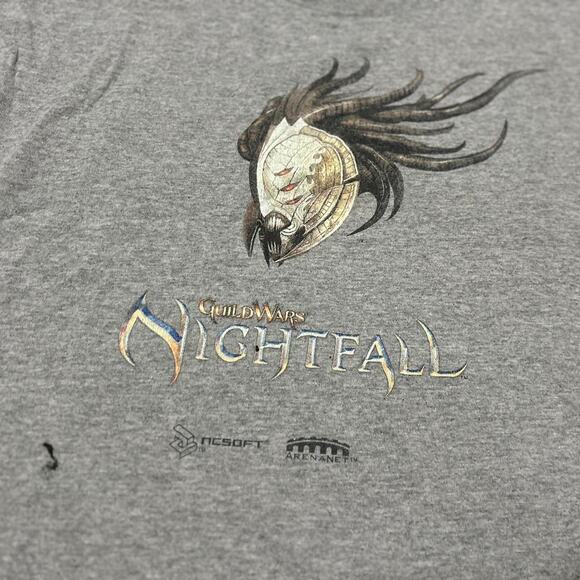 **Grey Nightfall Guild Wars Promo T-Shirt - Delta Tag with Front Logo** - Picture 2 of 4